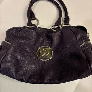 Purple Anne Klein Handbag shoulder bag with gold charms